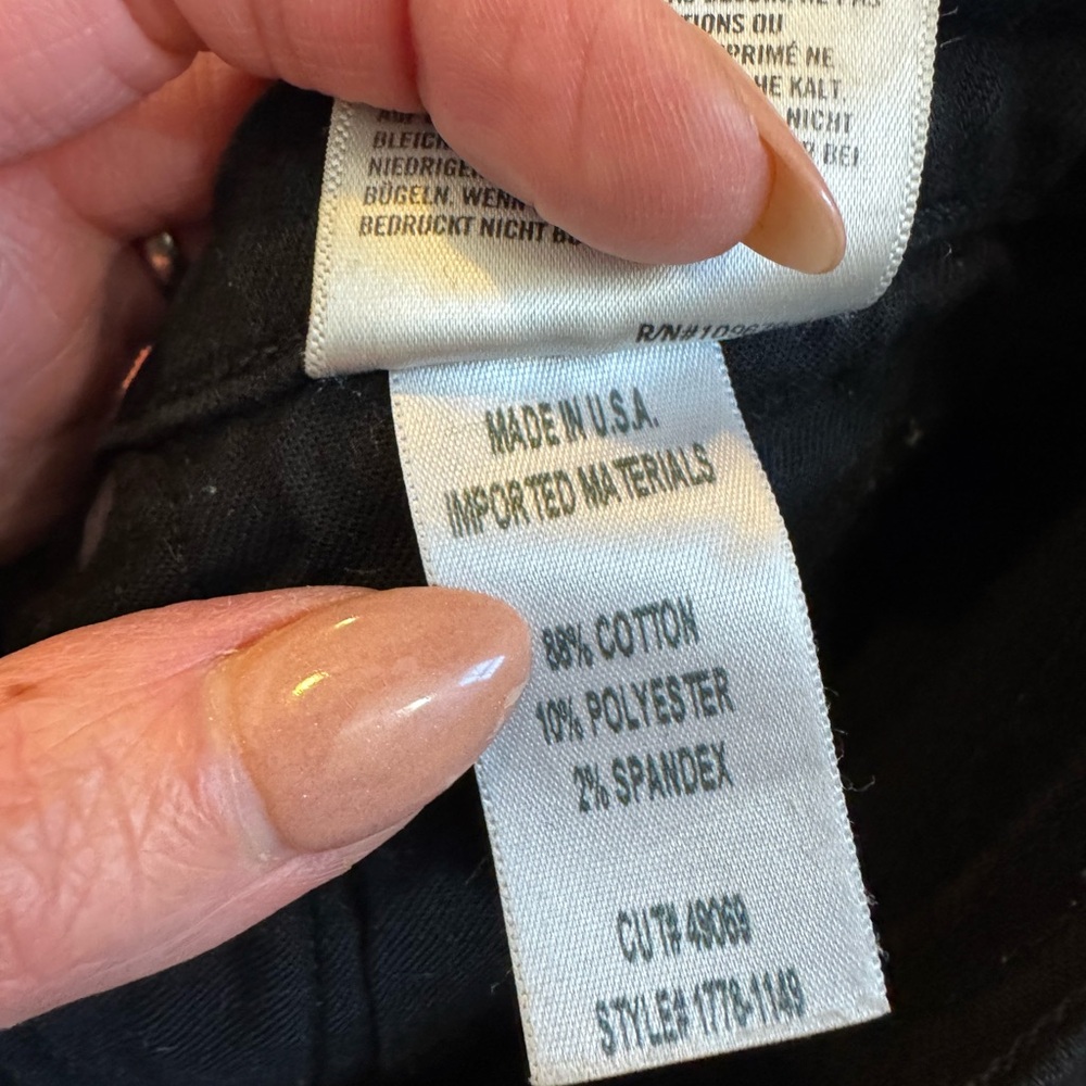 Citizens Of Humanity Jeans Harlow Ankle High Rise Slim Stretch Denim Black 29 - Picture 15 of 15